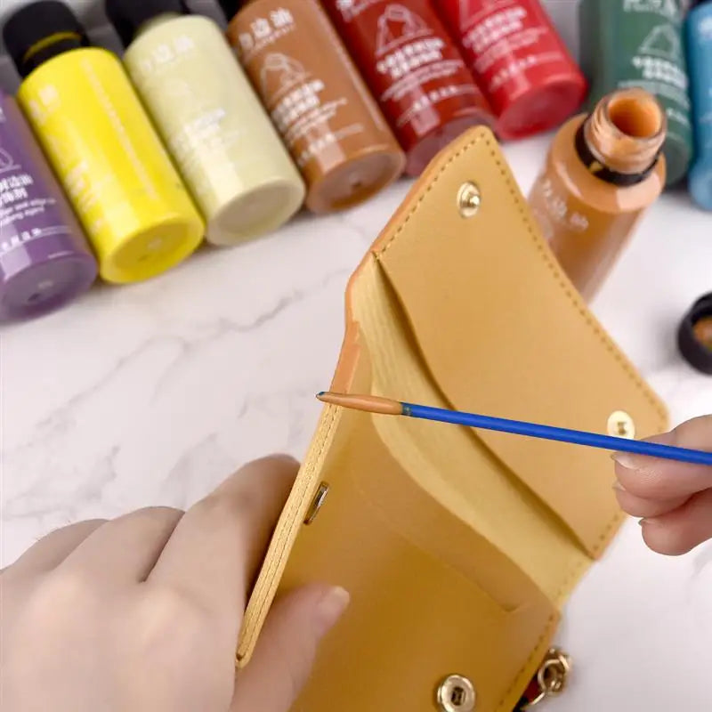 30ml Matte Elastic Edge Sealing Oil Leather Dye Diy Leather Edge Paint Leather Goods Renovation Trimming Edge Sealing Pigment