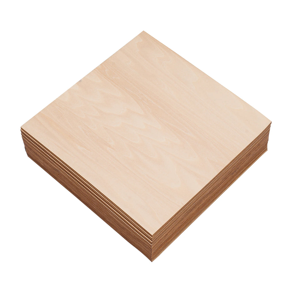 30PCS 30x30cm Basswood Sheets, 3mm Thick DIY Wood Boards, Rectangle Blank Wooden for Crafts, Laser Engraving, Home Decor