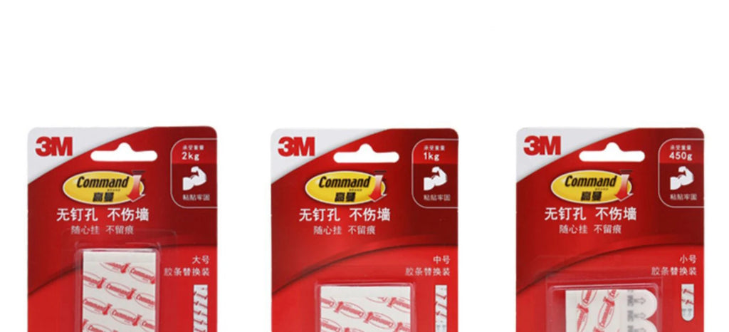 3M Command Tape Non Marking Adhesive Strip Double Sided Adhesive High Viscosity Adhesive Non Punching Strong Fixing Sheet
