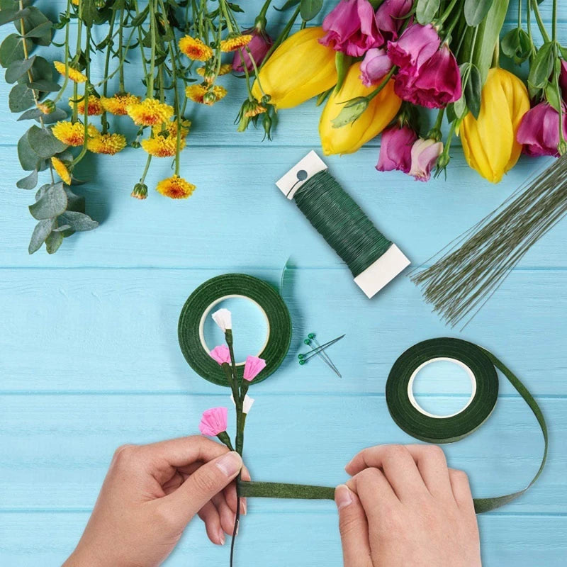 Floral Wire Paddle Wire 22 Gauge Florist Wire Wreath Wire for Wreath Making Craft Floral Flower Arrangements