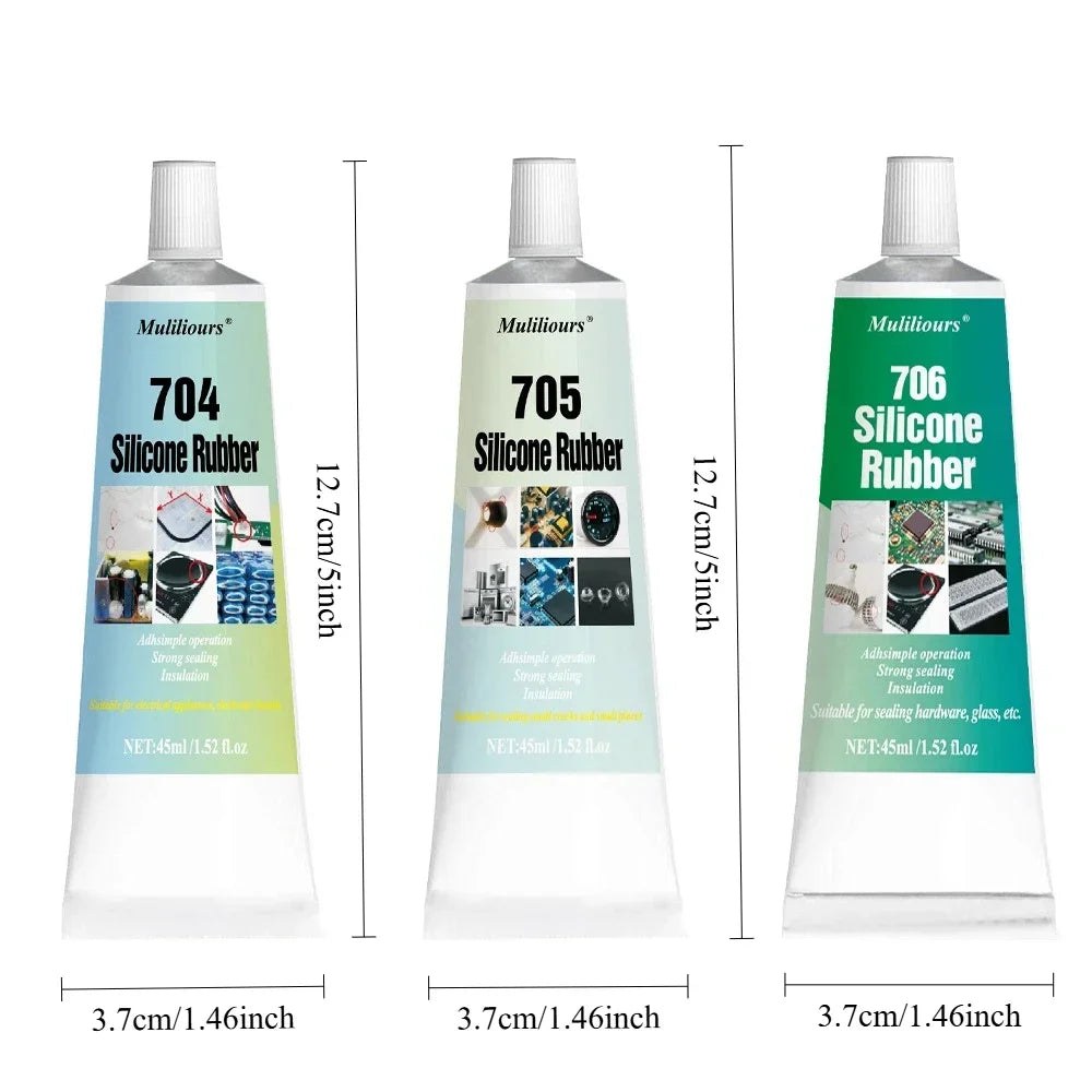 Silicone Industrial Adhesive 704/705/706 Electronic Sealant Components Lithium LED Insulation Waterproof Sealing Silicone Rubber