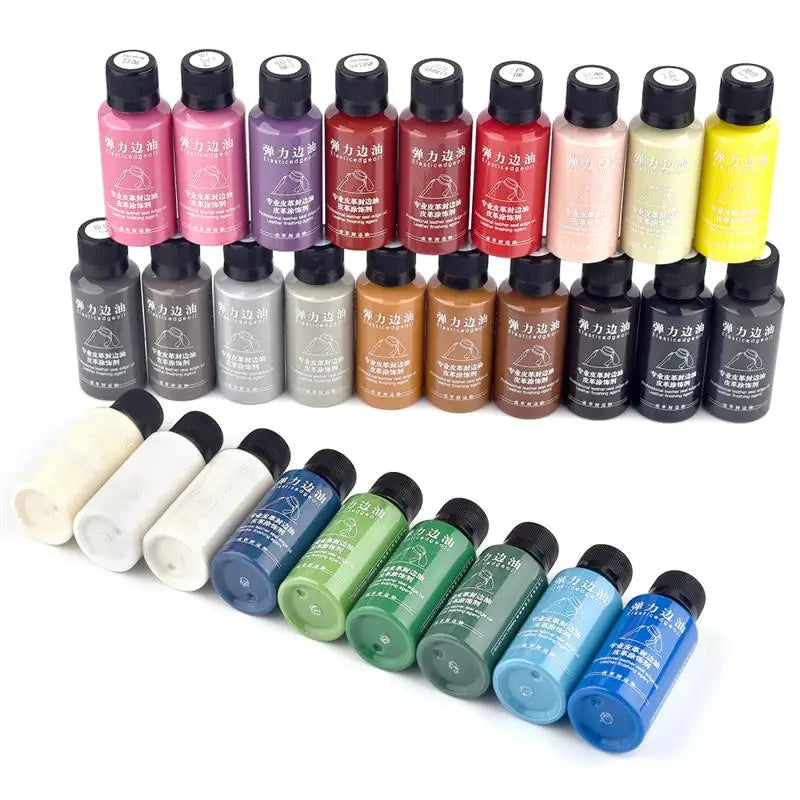 30ml Matte Elastic Edge Sealing Oil Leather Dye Diy Leather Edge Paint Leather Goods Renovation Trimming Edge Sealing Pigment