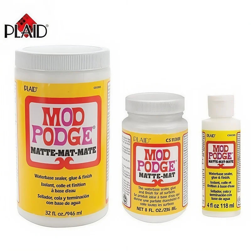 Mod Podge Matte Sealer Glue and Finish Quick Dry Easy Clean for Wood Paper Fabric & More Non-Toxic 2oz/4oz/8oz
