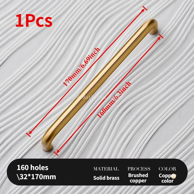 Minimalism Bronze Furniture Handles Wardrobe Pulls Kitchen Cupboard Cloakroom Bedside Small Cabinet Door Handle Decorative Knob