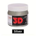50/100/300ml Silver Acrylic Paint Metal Pearlescent Hand-painted Gypsum Glue Waterproof and Non-fading DIY Painted Paint