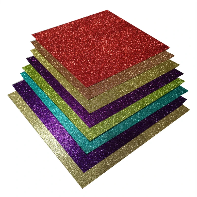 Glitter Cardstock Paper, Sparkly, Shinny Craft Paper, DIY Party, Graduation Decor, 10 Sheets