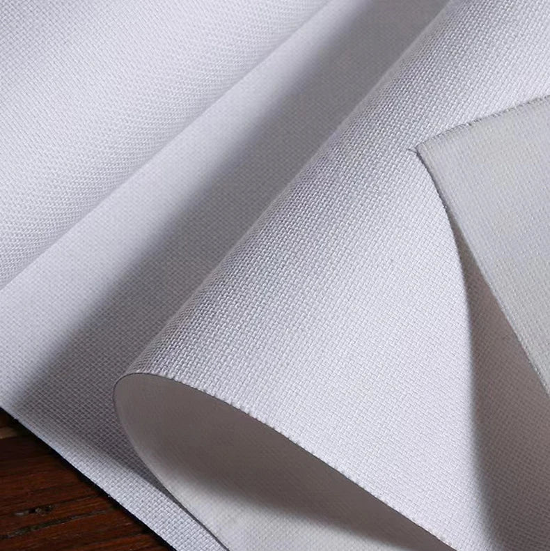 5M/Roll Cotton Canvas Roll,White Black Blank Specialized Suitable for Oil Painting,Acrylic Pigments,27,37,47,,57,67,77,87cm Wide