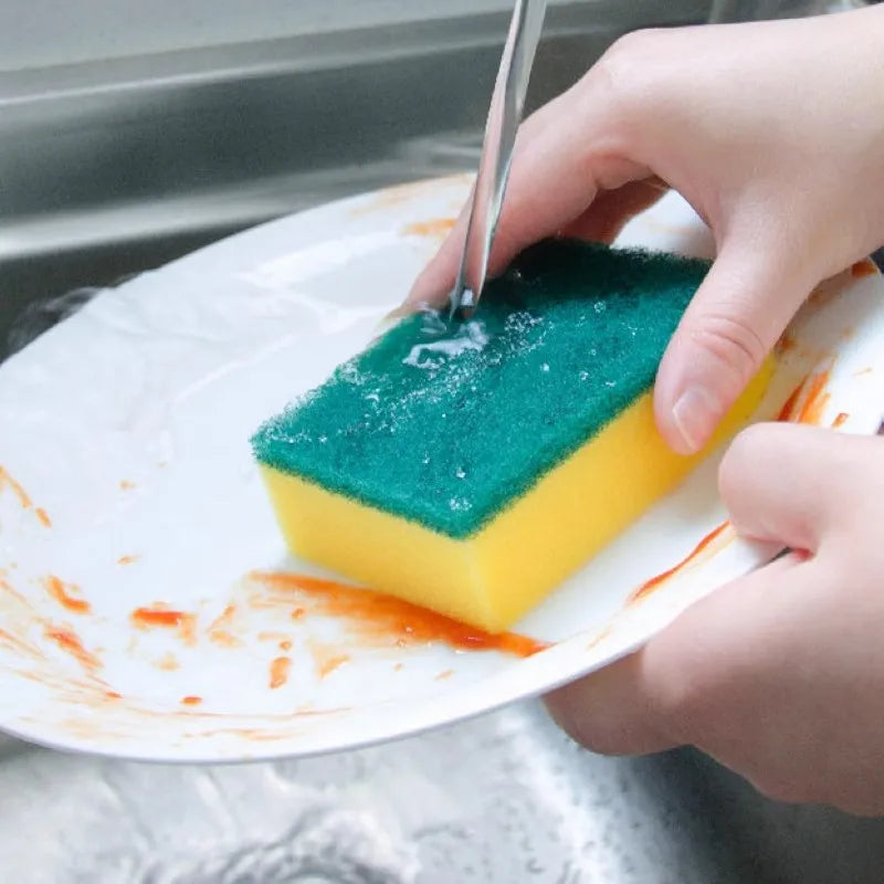 3M Scotch-Brite Heavy Duty Scrub Sponge Dishwashing Kitchen Pot Rust Focal Stains Sponge Removing Kit Cleaning Brush Sponges
