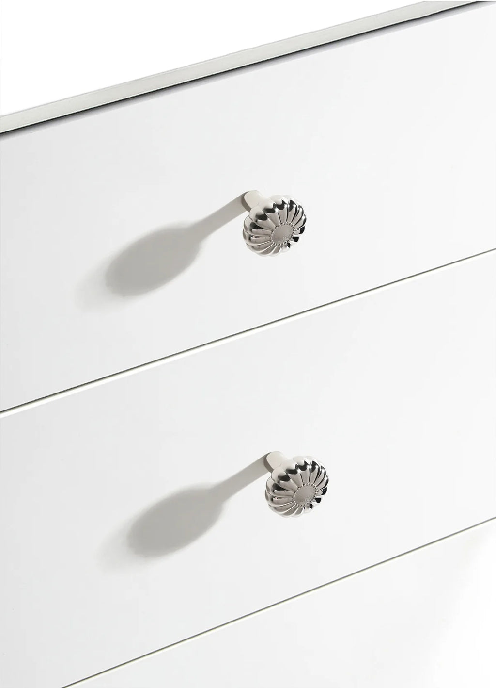 French titanium-silver cabinet door handle Solid zinc-alloy Cupboard & wardrobe pulls single-hole drawer knob  Furniture handle
