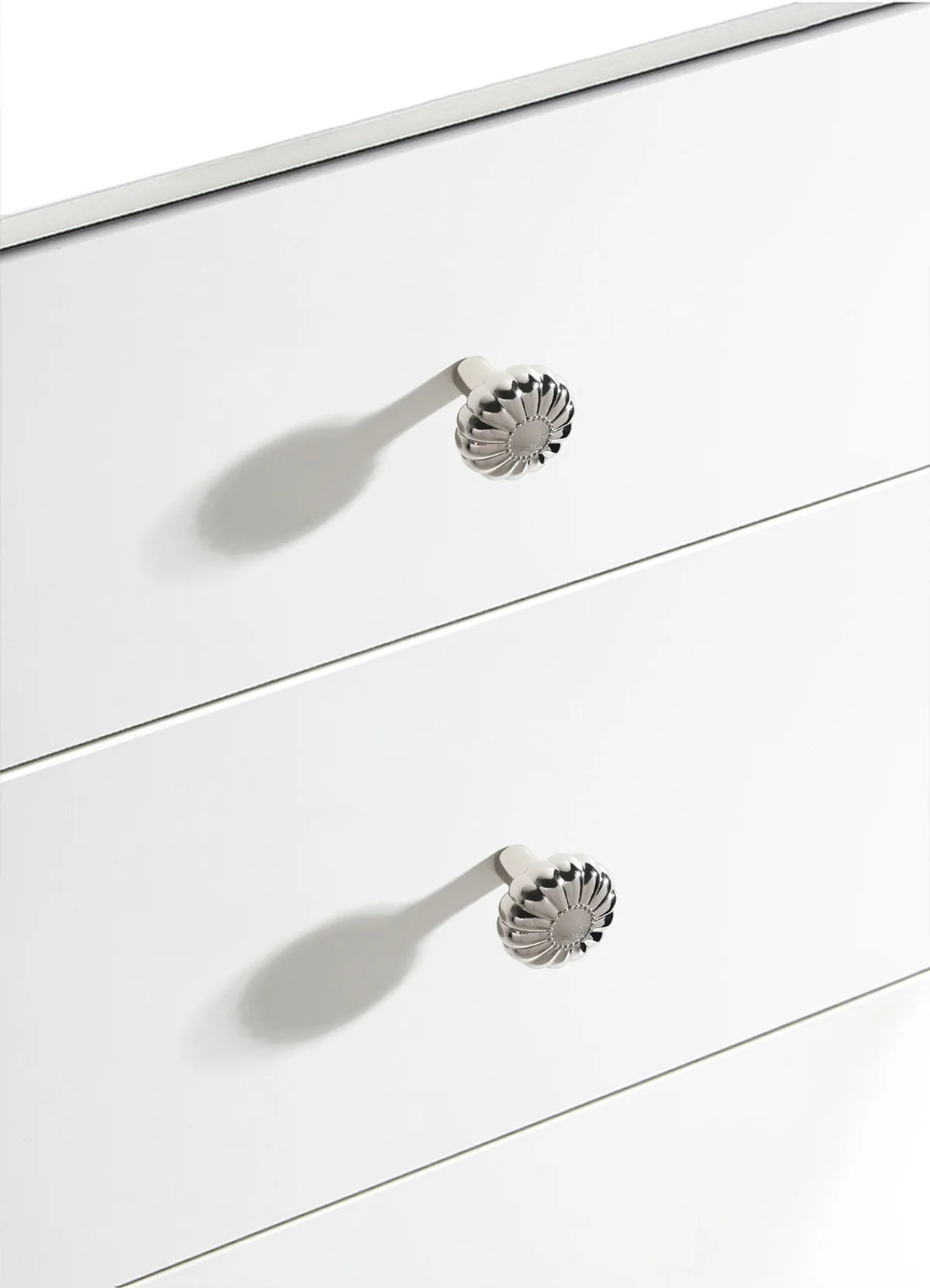 French titanium-silver cabinet door handle Solid zinc-alloy Cupboard & wardrobe pulls single-hole drawer knob  Furniture handle