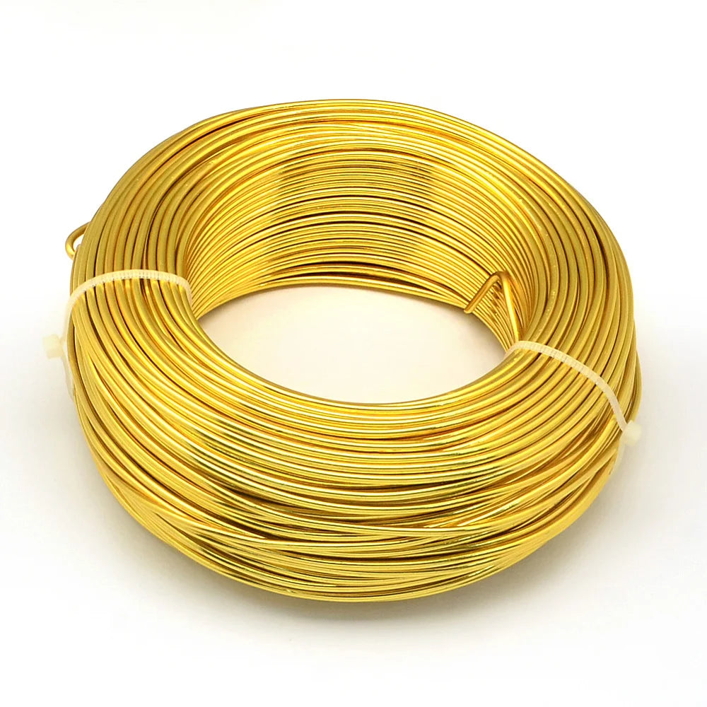 PandaHall 0.6-2.0mm Anodized Aluminum Wire 10 Sizes , Colorful Bendable Craft Wire for Jewelry Making, DIY Model Beading