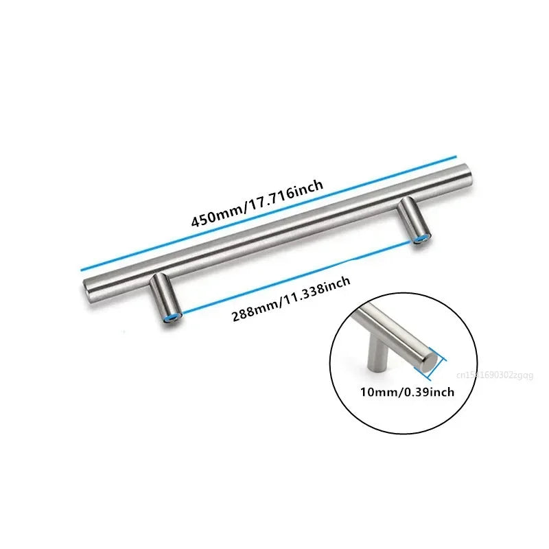 50mm to 500mm Stainless Steel Kitchen Door Cabinet T Bar Handle Pull Knob cabinet knobs furniture handle cupboard drawer handle