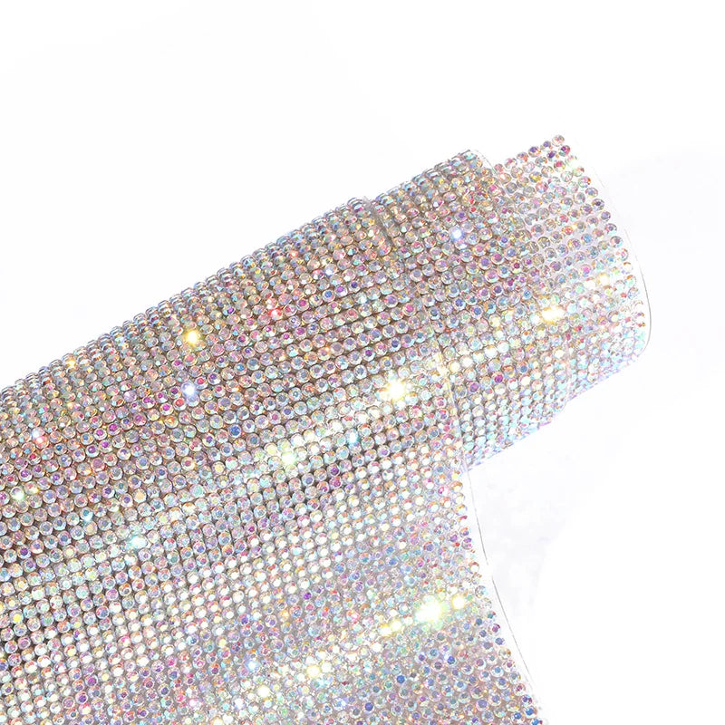 Self-adhesive Rhinestone Jewelry DIY Accessories Phone Case Shiny Diamond Ribbon Wedding Crystal Tape Sticker Car Interior Decor