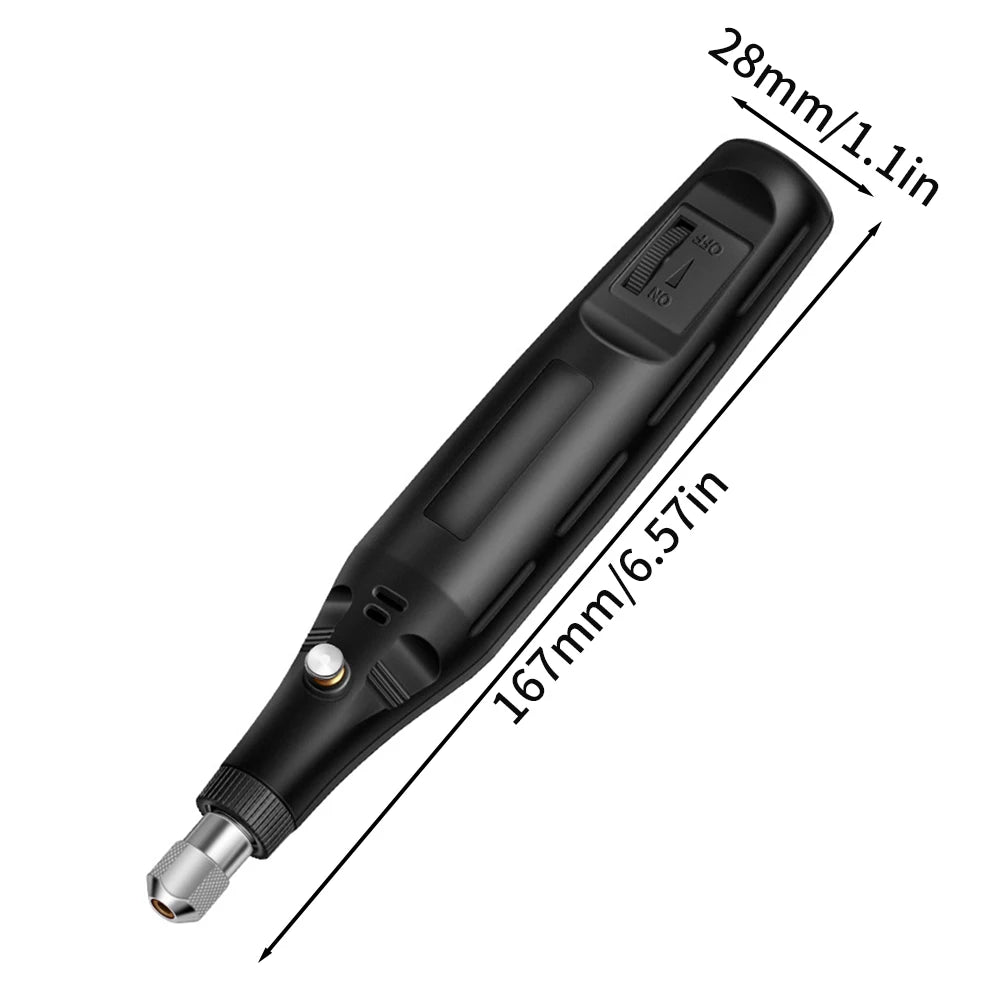 Mini Electric Drill Power Tools Drill 18000r/min Grinder Grinding Set Hand-held Drilling Machine Stepless Speed Regulation Drill