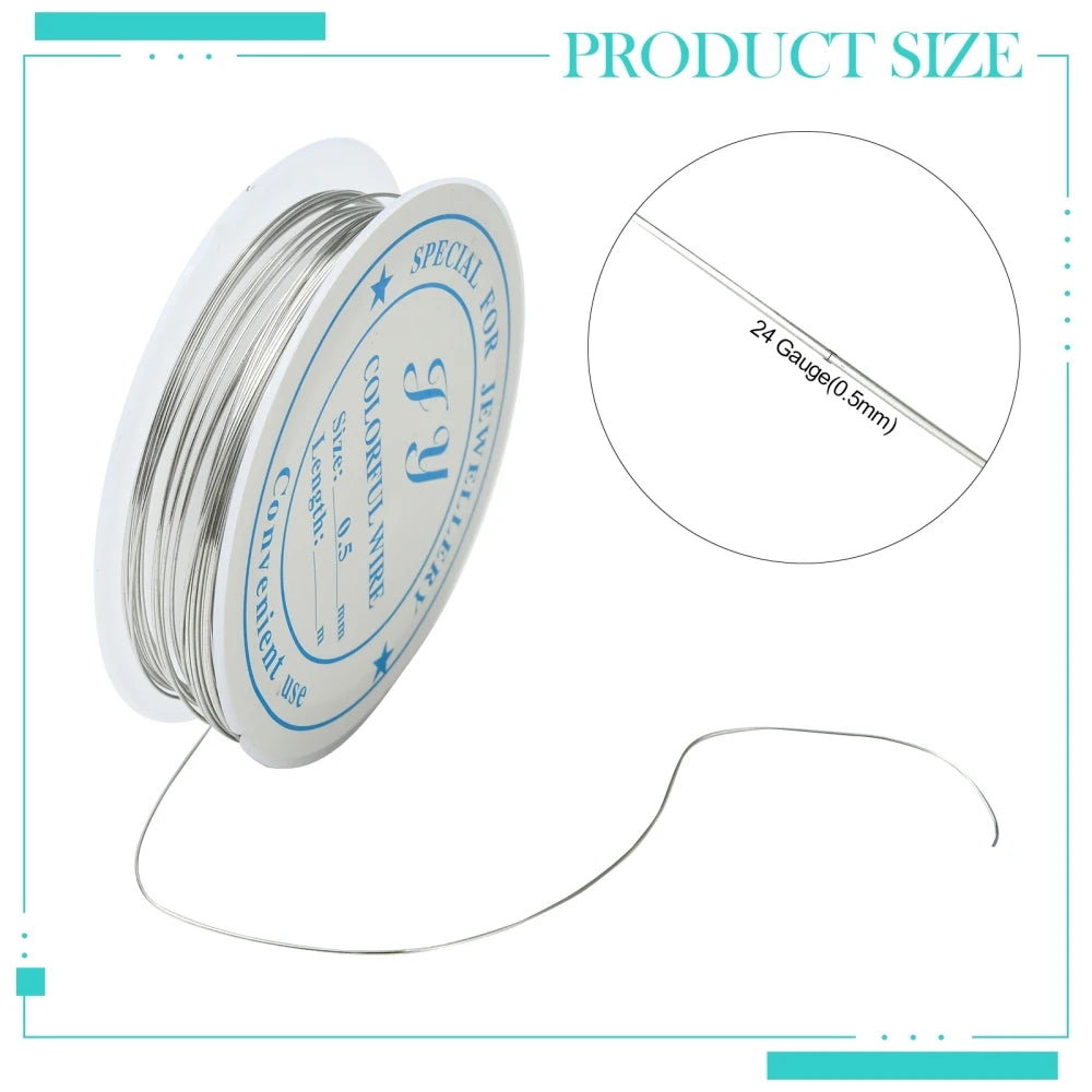 20 Gauge Bare Copper Wire Dead Soft Copper Wire Wire Beading Wire for Jewelry Craft Making 33 Feet
