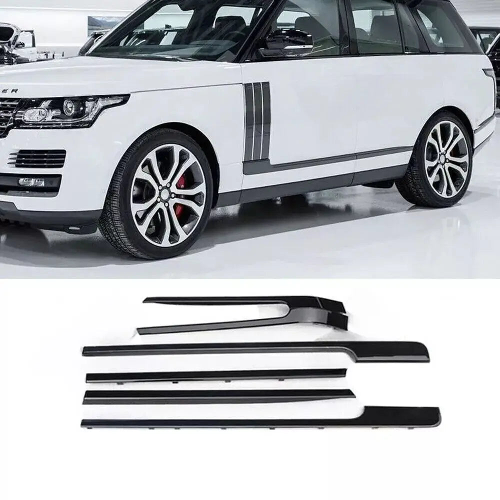 6PCS Door Side Body Molding Trim Strip Kits For Land Rover Range Rover L405 2013~2022 Car Styling Decoration Strip Trim Molding