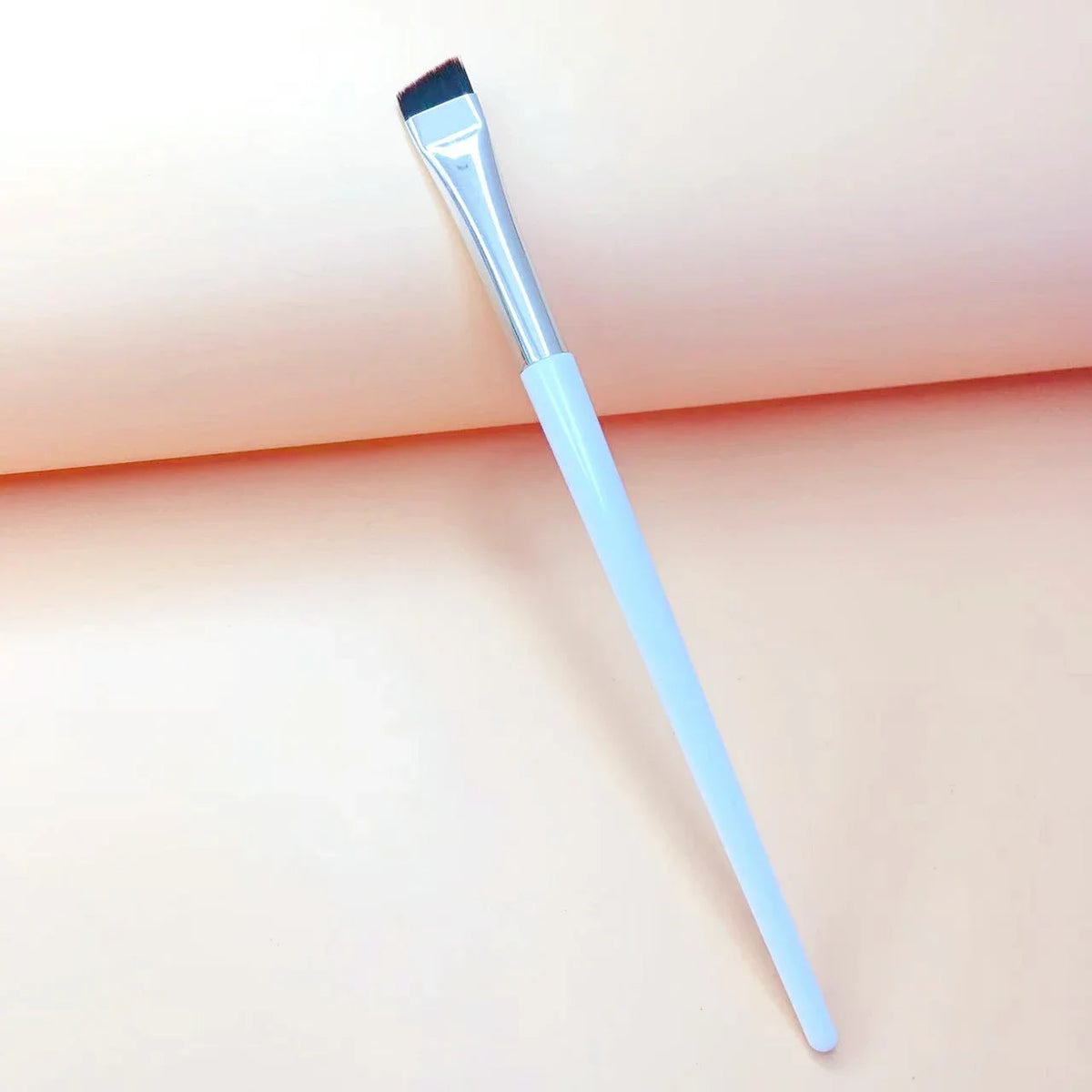 LOYBJ Thin Eyebrow Eyeliner Brush Super Fine Angled Brow Contour Brush Portable Women Eyebrow Liner Cream Cosmetic Makeup Tools