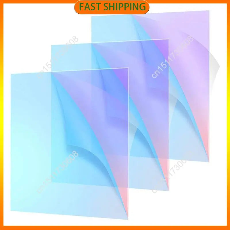 Buy Now Acrylic Colored Translucent Acrylic Iridescent Radiant Sheet Laser-Cutting Acrylic Board,8 X 12 Inch(3 Pack,2.6Mm Thick)