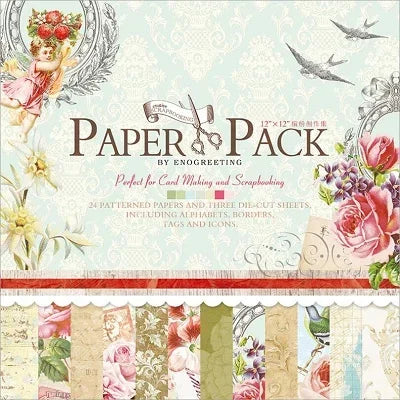 ENO 12 inch retro paper bag for scrapbooking and card making creative metal scrapbook decoration paper crafts