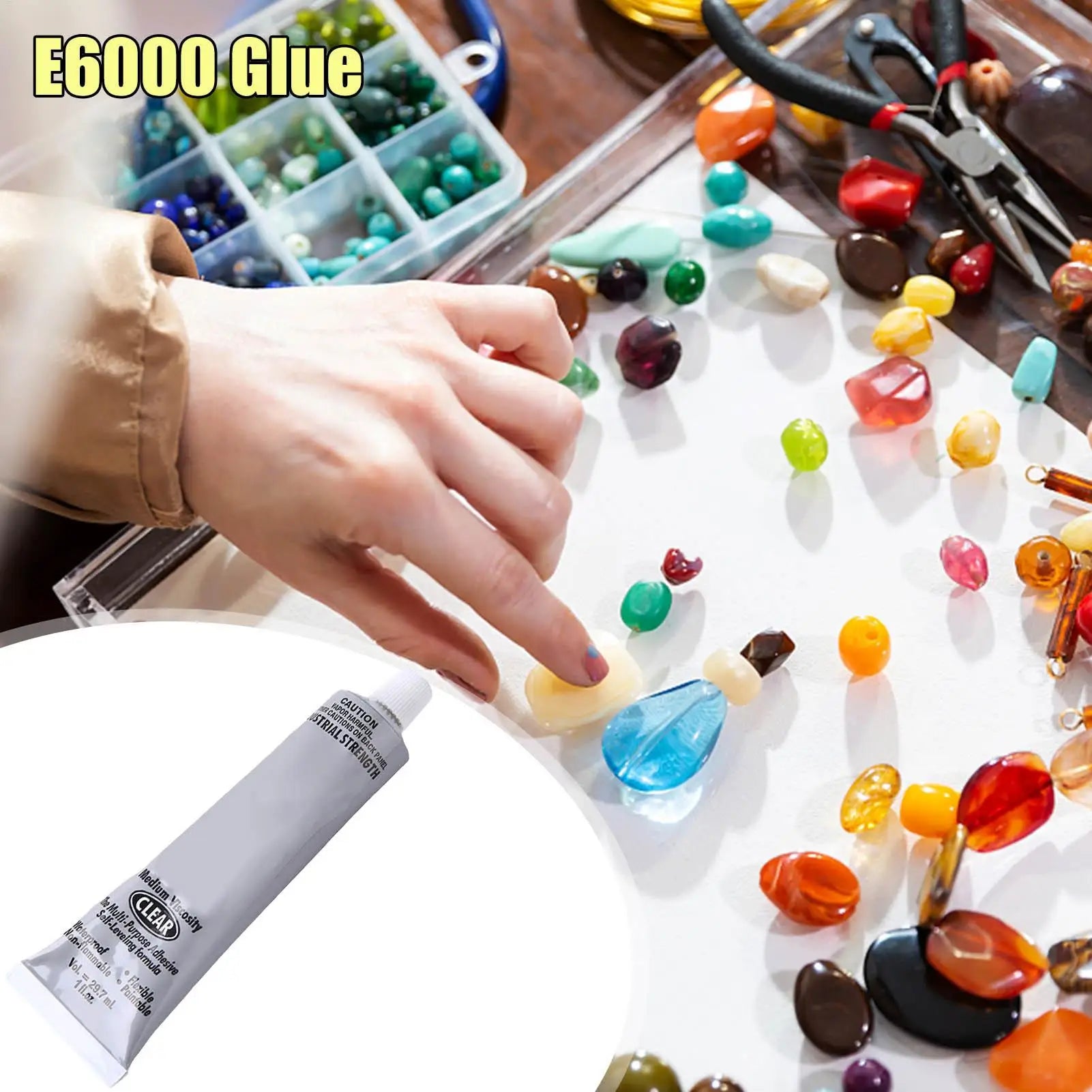 30ml Glue E6000 Glue Rhinestones Crystal Diamond Painting DIY Craft Tool Strong Adhesive Glue For Jewelry Making Tools