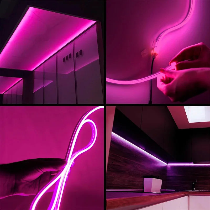 USB Neon Rope Lights,Flexible Led Rope Lights Control with App/Remote,Music Sync Gaming Neon Light Strip for Living Room Bedroom