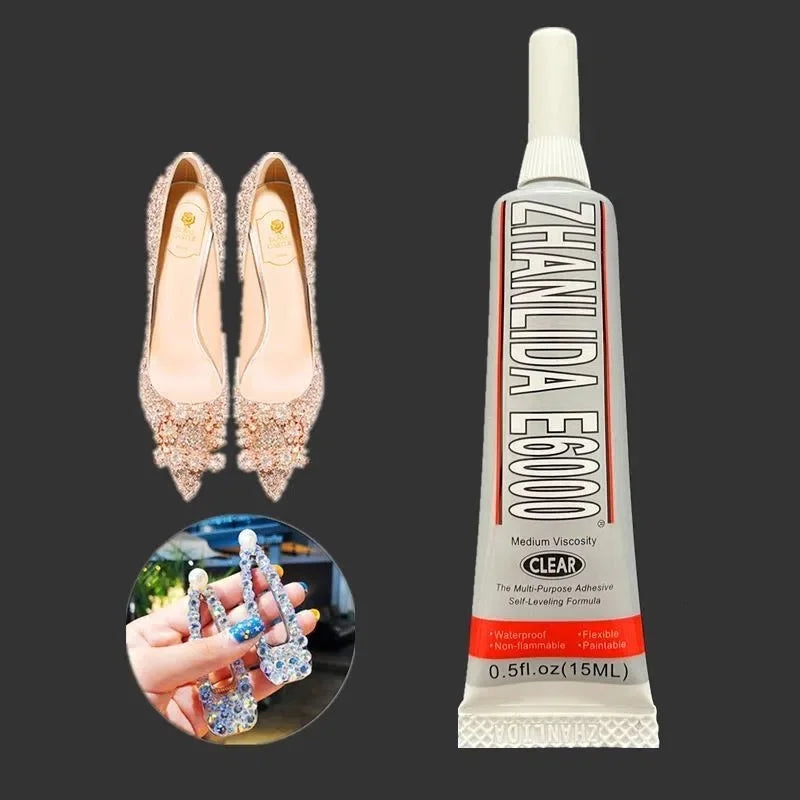 15/25/50ml E6000 Multipurpose Adhesive Crystal Jewelry DIY Super Liquid Glue Phone Screen Glass Repair Tool Women Nail Gel
