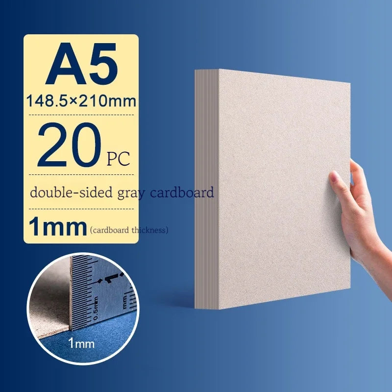 A3/A4/A5 White Thicked Kraft Paper Hard Cardboard 5/10pcs Diy Handmake Card Making Craft Paper Chipboard Backing Board 1/1.5/2mm