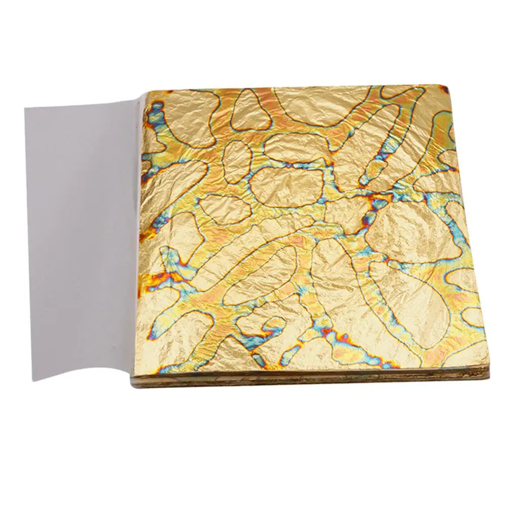 Gold Foil Sheets Multicolor Handmade Imitation Leaf for Interior Design Furniture Gilding and Art Projects