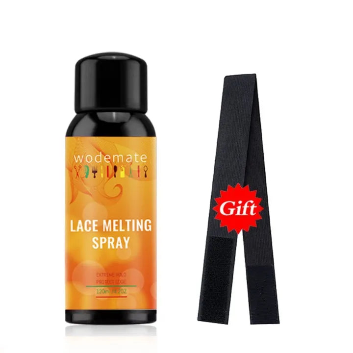 120ML Lace Melting and Holding Spray Glue-Less Hair Adhesive for Wigs, Strong Natural Finishing Hold with Control