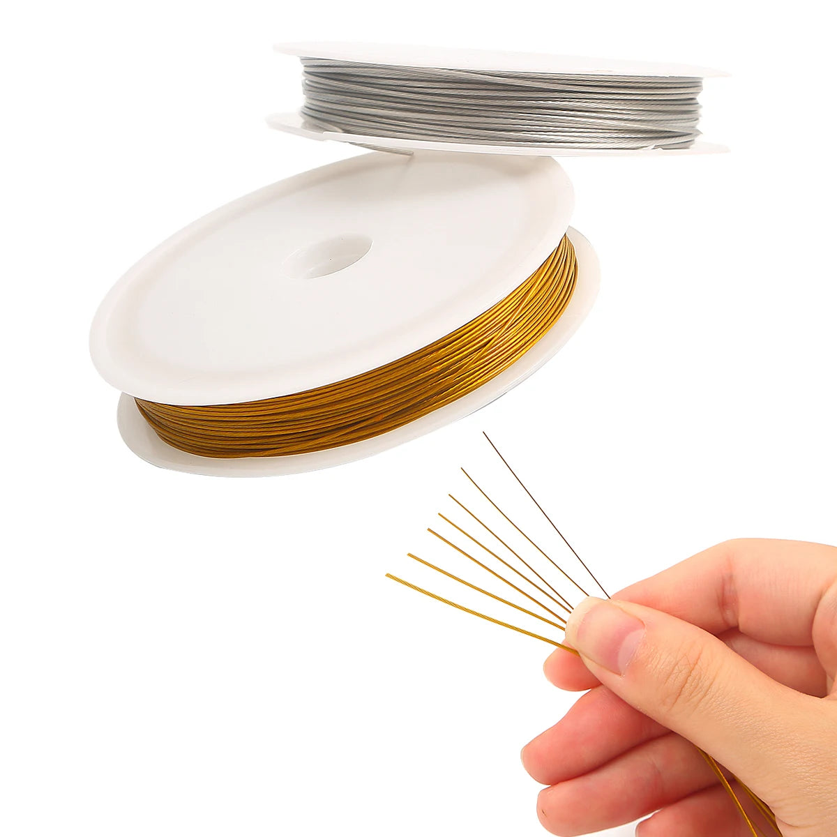 0.3-1mm Stainless Steel Strong Beading Wire - Premium Jewelry Making DIY (Bracelet/Necklace) Craft Sculpting Cord