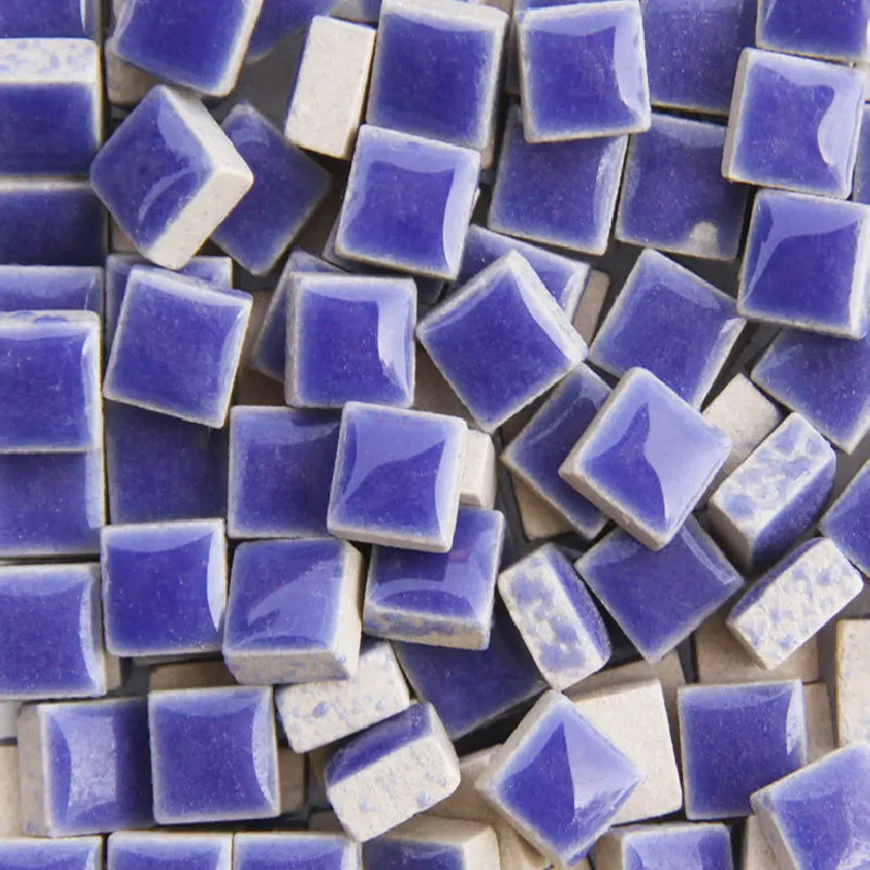 100g DIY Ceramic Mosaic Tiles Glass Mirror Handmade Ornaments Tiles Wall Crafts Colorful Crystal for Decorative Materials arte