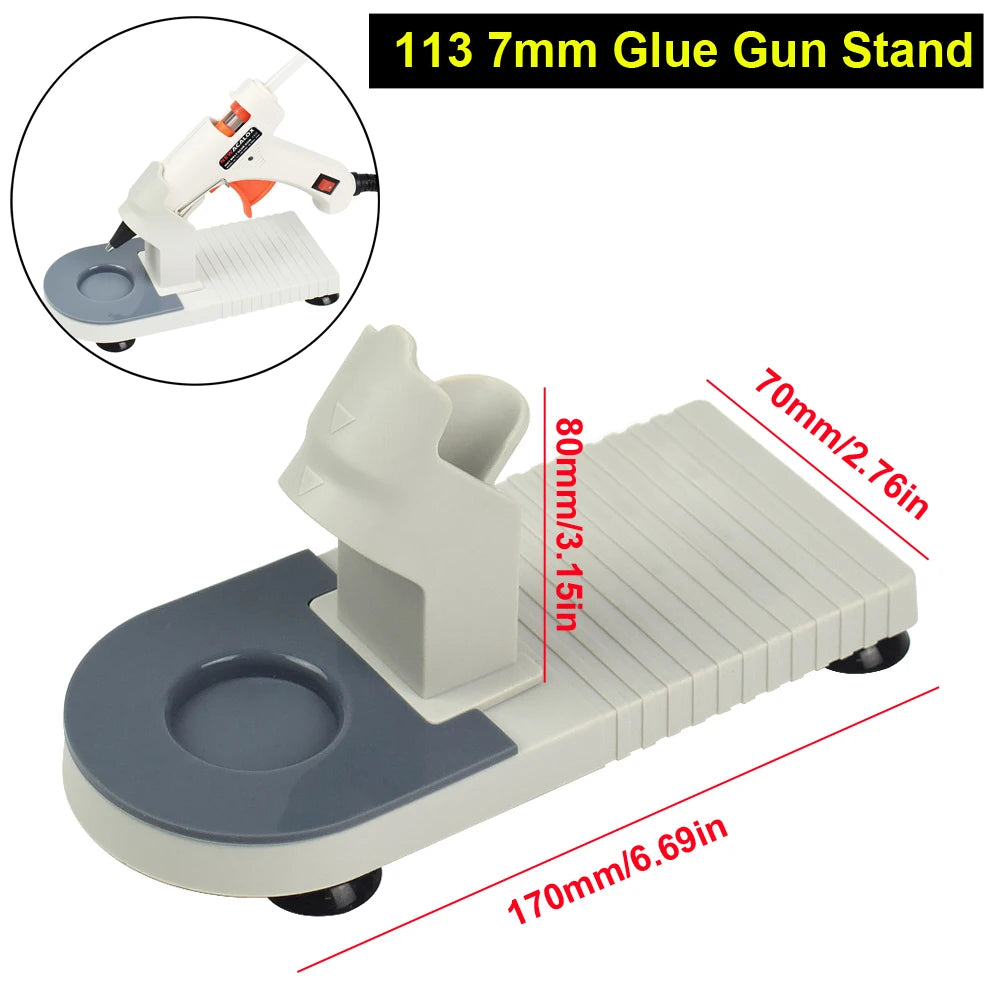 NEWACALOX 20W 220V Hot Melt Glue Gun with 20Pcs 7mm Glue Sticks Industrial Mini Guns Thermo Gluegun Heat Temperature Tool
