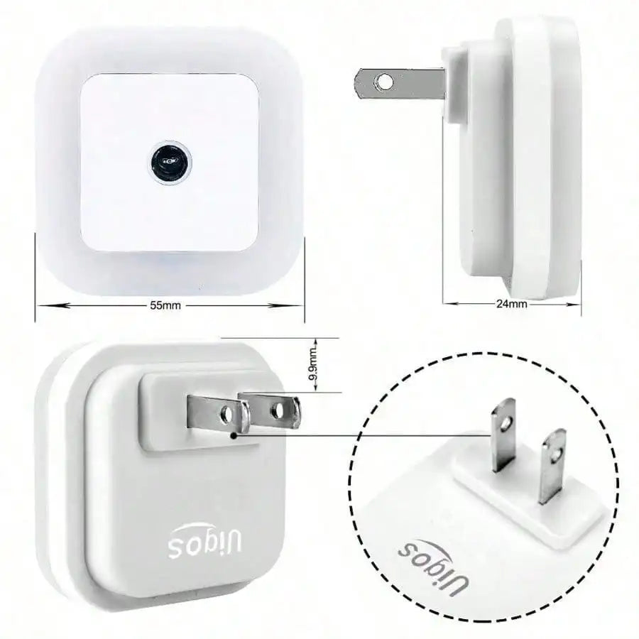 6 PCS LED Night Lights, Plug And Play Design Portable Night Lights, Auto Sensor Switch, Hallway Bedroom Night Lights Home Decor