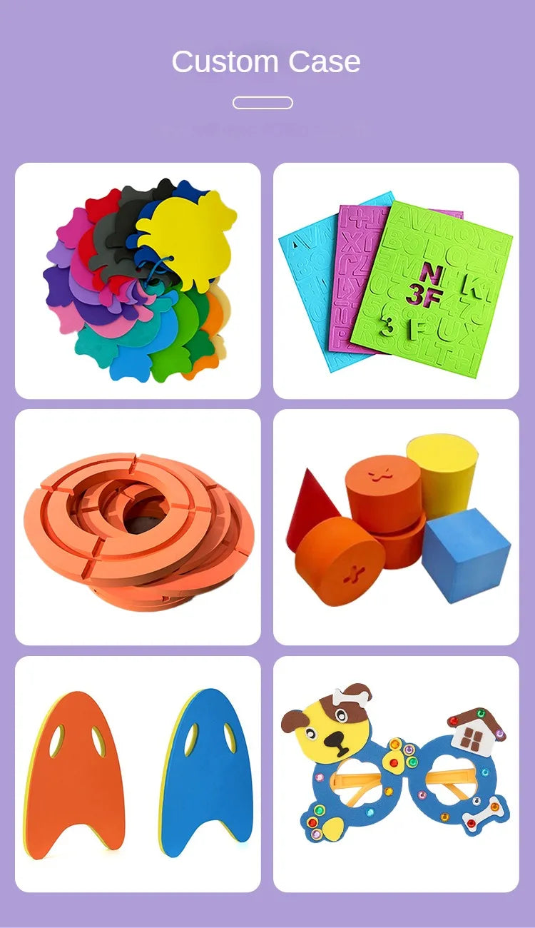 Colorful EVA Foam Board Buffering Shock Absorption Foam Sheet Handmade DIY Cosplay EVA Rubber Sound-absorbing Foam 38 Degrees