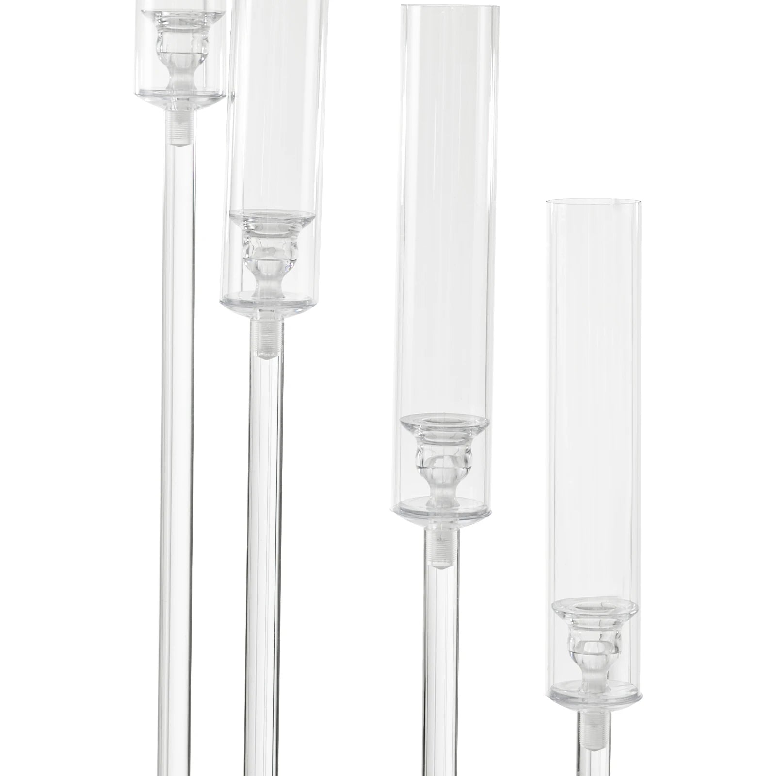 8-head Candle Holder Acrylic Clear Candle Stand for Weddings, Birthdays, Party Event, Centerpieces Decorations