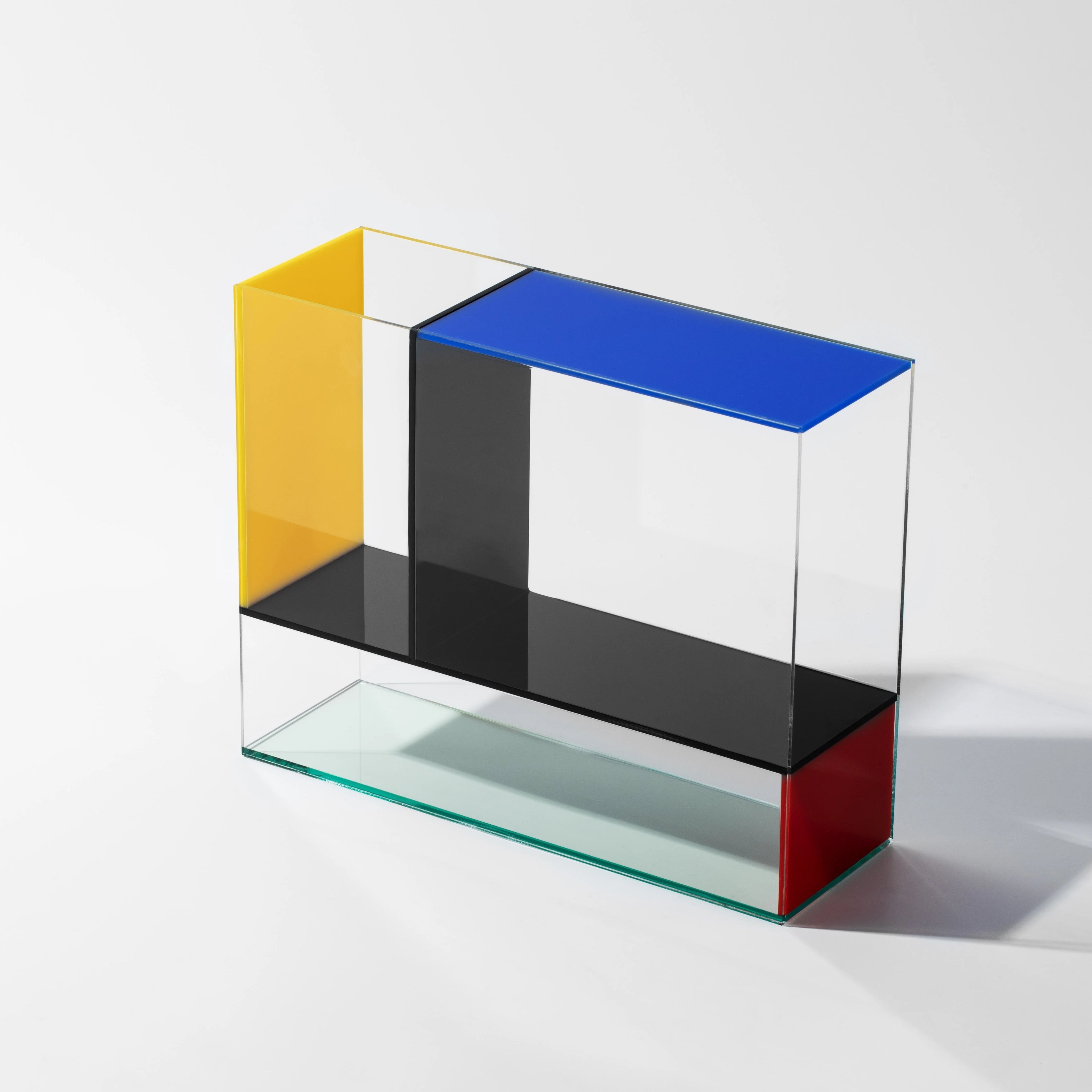 Vibrant Color Block Acrylic Vase |   Modern Art Home Decor, Handmade Durable & Easy-Clean (Gift Ready)