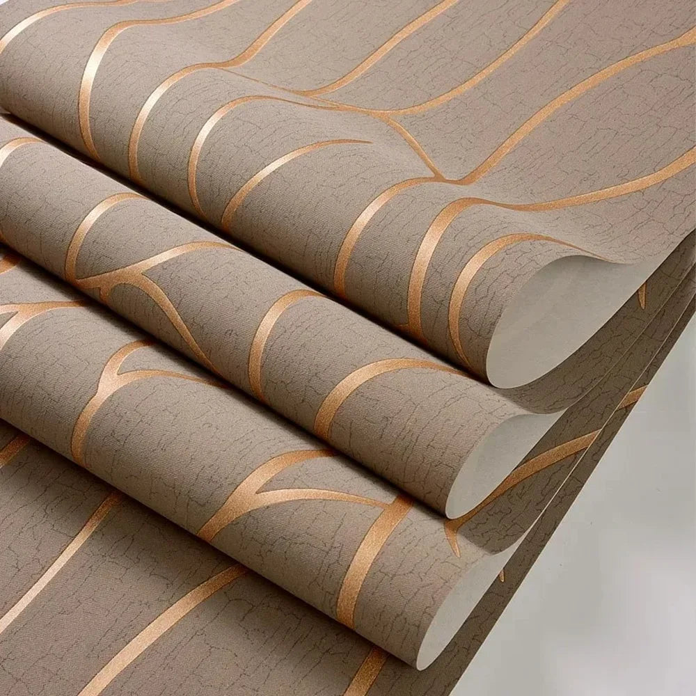European Non-Woven Fabric Wallpaper Modern Self-Adhesive Contact Paper for Bedroom & Furniture Removable Decor