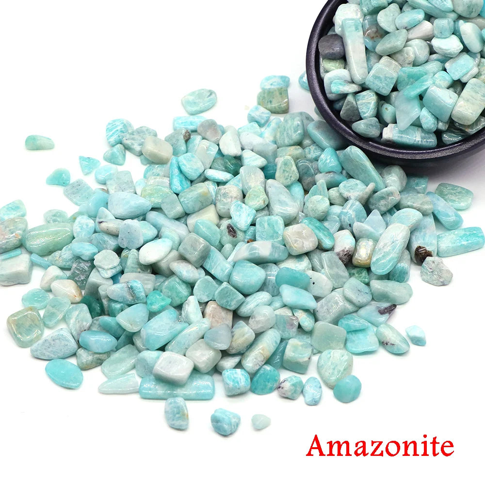 Natural Stone Tumbled Agate Gravel Crystals Chip Quartz Minerals Reiki Healing Specimen Gemstones Home Aquarium Decor DIY Crafts