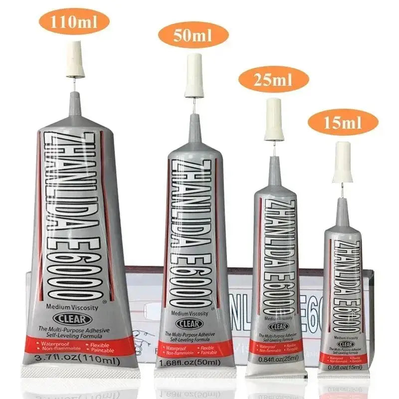 E6000 Liquid Glue DIY Dotting Glue for Diamond Painting Mobile Phone Repair Adhesive Super Glue Gel Jewelry Clothes Craft Glues