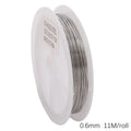 Flexible Anti-Rust Beading Wire, Single Strand, Soft Steel Craft Wire for Jewelry Making, Bead Wrapping and Connecting, 5mm,