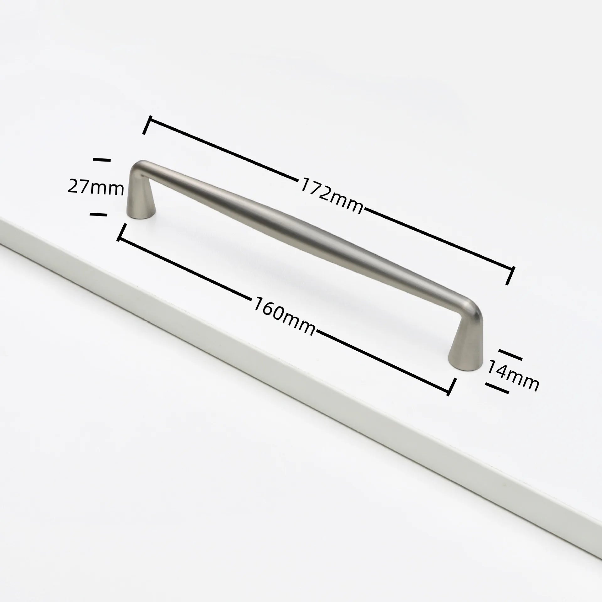 Nickel Brushed Kitchen Cabinet Pulls Silver Wardrobe Drawer Handles Zinc Alloy Single Hole Knobs Modern Furniture Door Handles