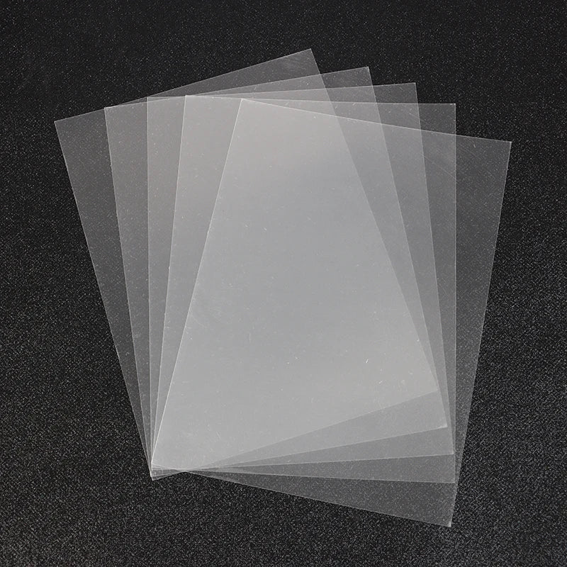 5Pcs Shrink Plastic Sheets Fun Thermal Heat Shrink Film Translucent Sheets Blank Shrink Art Film Paper For DIY 14.5x20cm