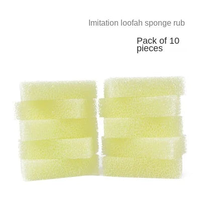 Dishwashing Sponge Thickened Scouring Pad Pot Brush Imitation Loofah Sponge  Kitchen Cleaning and Decontamination Brush