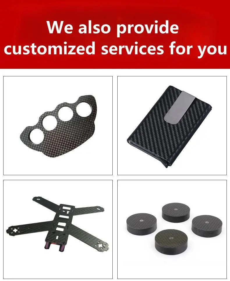 200mm X 300mm 0.5mm 1mm 1.5mm 2mm 3mm 4mm 5mm Carbon Plate Panel Sheets High Composite Hardness Material Carbon Fiber Board