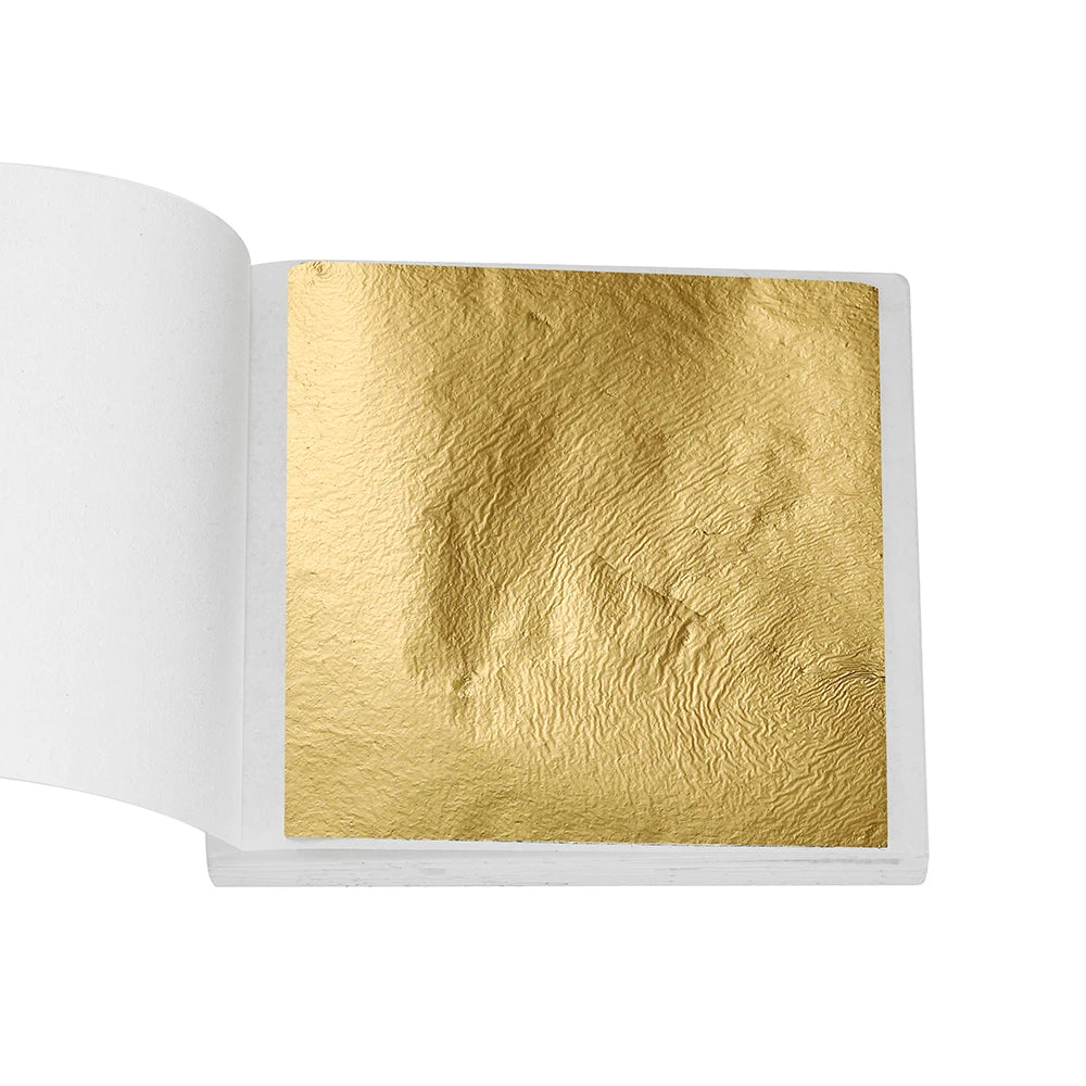 100pcs 8x8cm Imitation Gold Silver Foil Glitters Paper Leaf Sheets DIY Resin Filler Jewelry Making Art Crafts Decor Design Paper