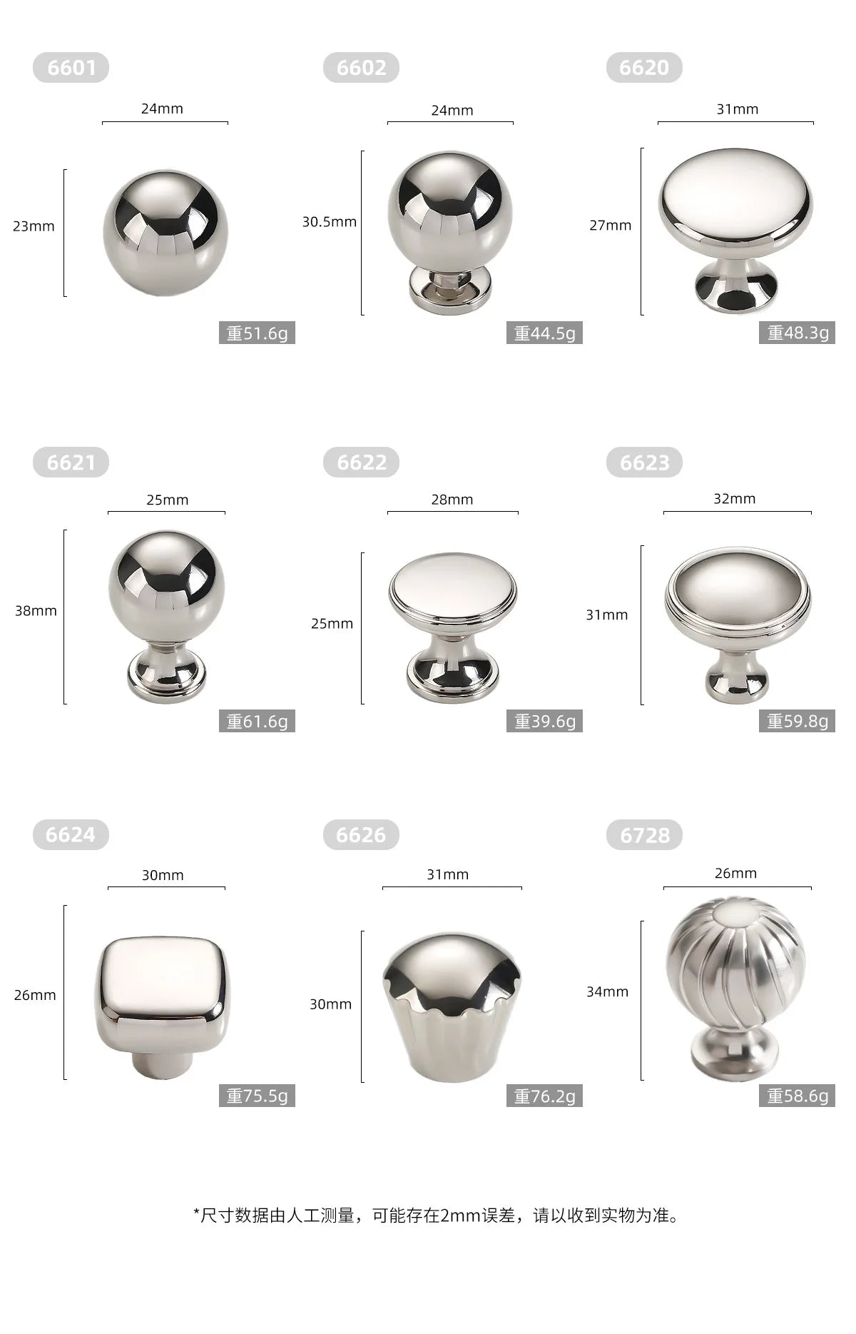 French titanium-silver cabinet door handle Solid zinc-alloy Cupboard & wardrobe pulls single-hole drawer knob  Furniture handle
