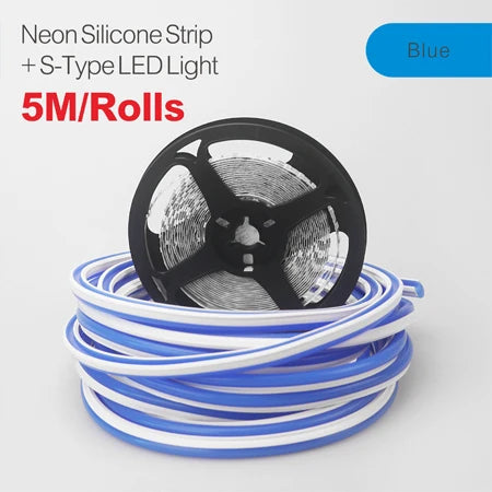 6/8mm 5M/Rolls DIY Separate Silicone Neon Strip 120Leds S-Bendable Newly Flexible Led Tape For LED Neon Sign Waterproof  IP67