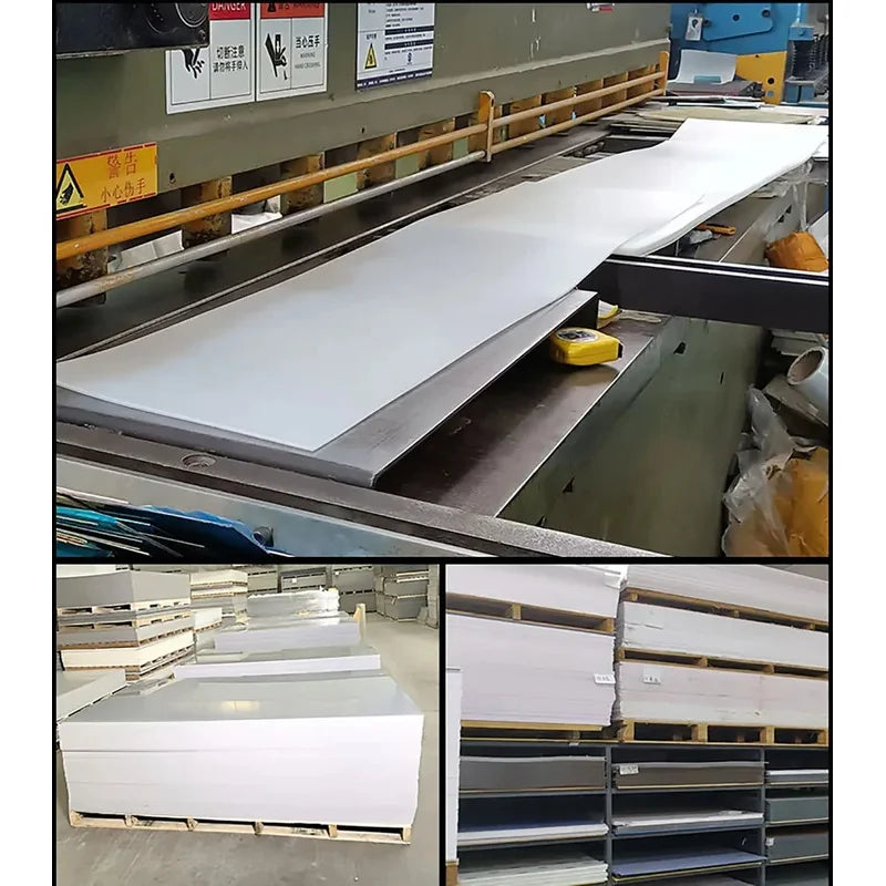 PVC Plastic Sheet Hard Rigid Board White Black Plastic Sheet Model Making Material Handmade Pad Panel Plate Thickness 0.2-2mm