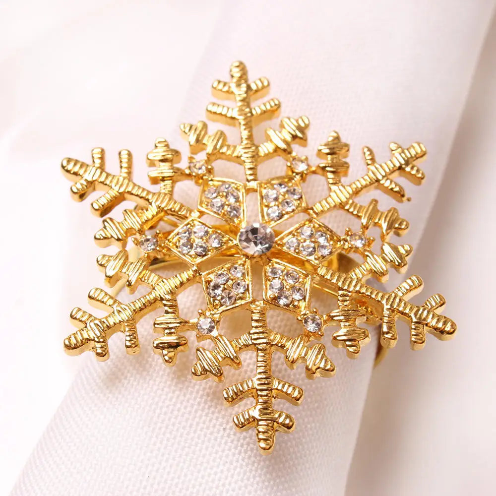 Napkin Rings name Christmas Coconut Table Napkins Holder Wedding metal Red silver Gold Decoration Home 2022 Kitchen Accessories