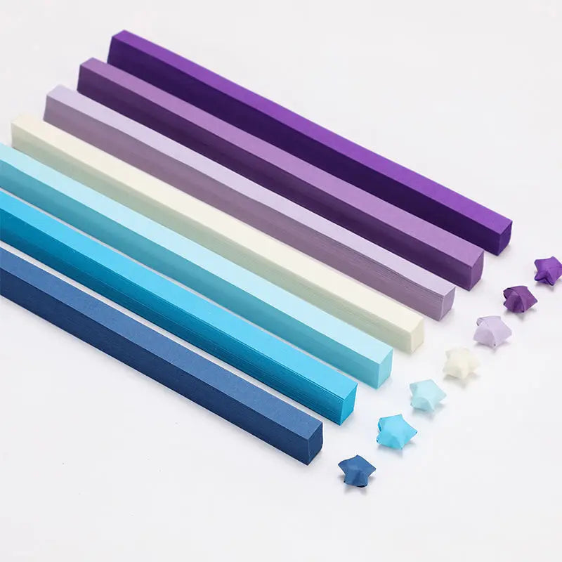 540Sheet Origami Stars Paper Strips27Colors Folding Paper Colorful Double Sided Lucky Star Origami DIY Hand Arts Make Home Decor